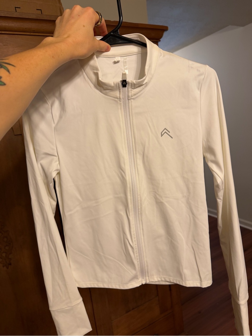 Oner Active White Women's Full-Zip Bomber Jacket